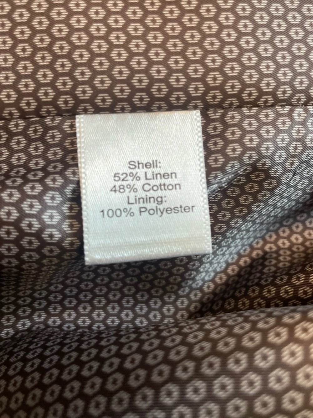Joseph Abboud Men's Cream Lightweight Linen/Cotton Jacket - Size L - Picture 12 of 13